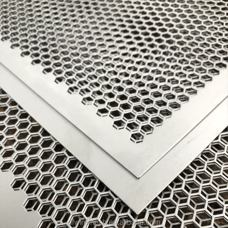 Decorative Corrugated Wave Perforated Mesh Aluminum Panel Indoor Partition Use