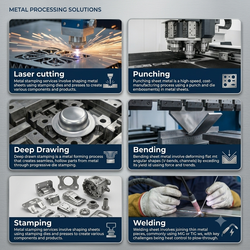 Custom Aluminum Stainless Steel Fabrication Stamping Parts Laser Cutting Part Sheet Metal Fabrication