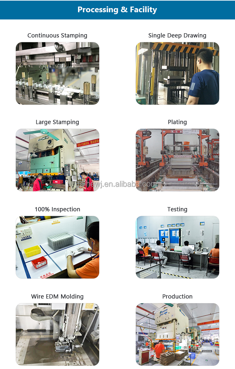 Customized OEM Sheet Metal Progressive Deep Drawn Stamped Parts Aluminum Brass Deep Drawing Froming Tube Cylinder Shell