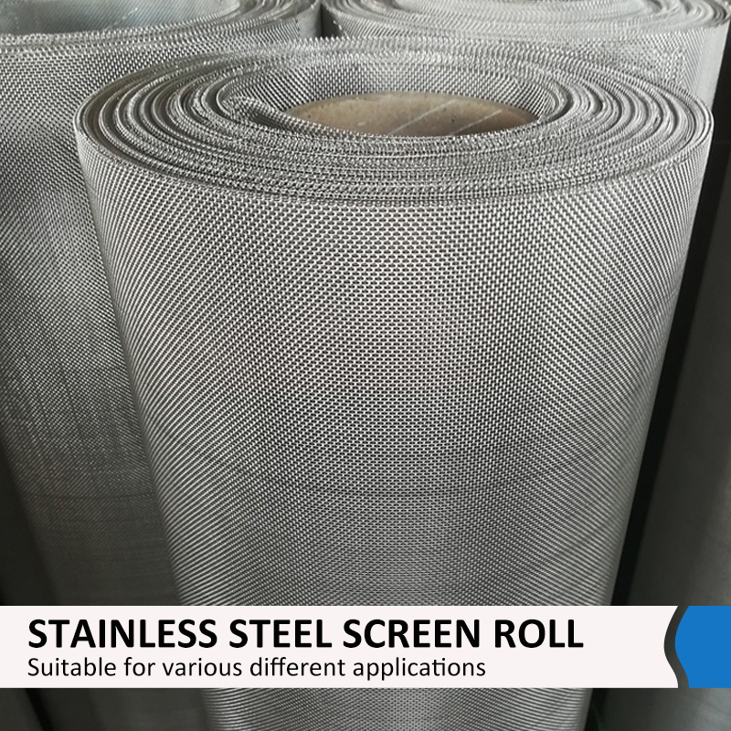20 30 40 50 60 80 100 200 300 400 500 Micron Filter Cloth Sieving Screen Netting 304 316 SS Stainless Steel Woven Wire Mesh