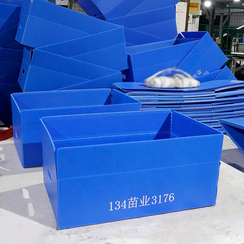Custom Foldable PP Corrugated Plastic Box for Warehouse Storage, Stackable Returnable Logistics Container
