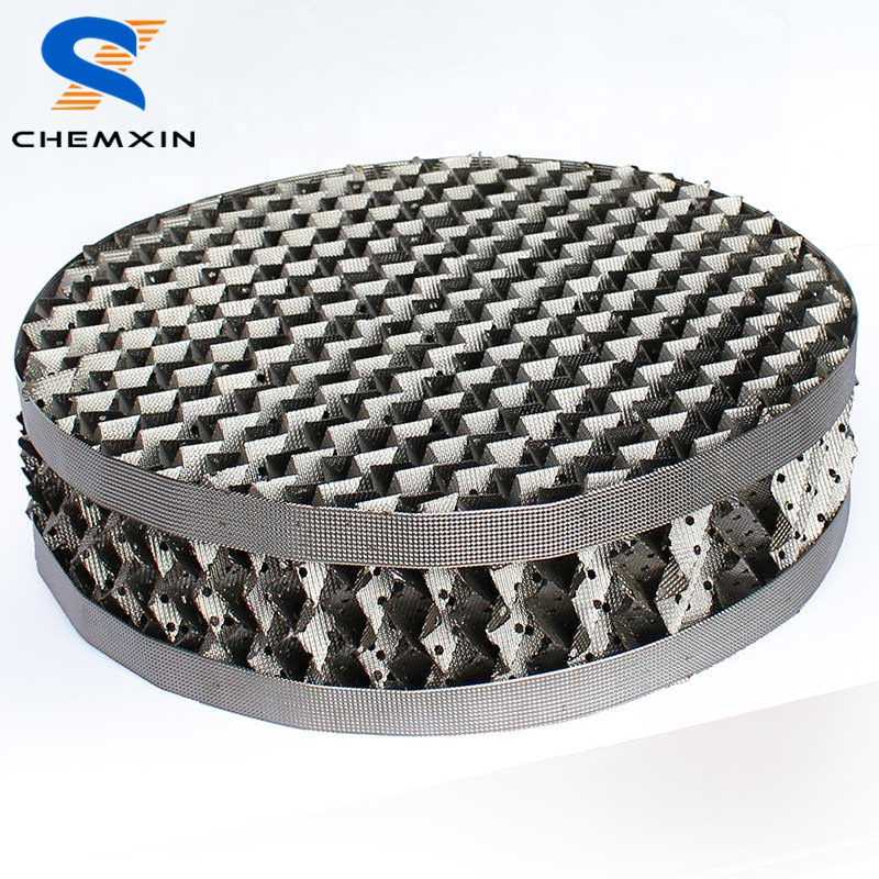 250AX 500BX 700CY Metal Wire Gauze Corrugated Plate Structured Packing