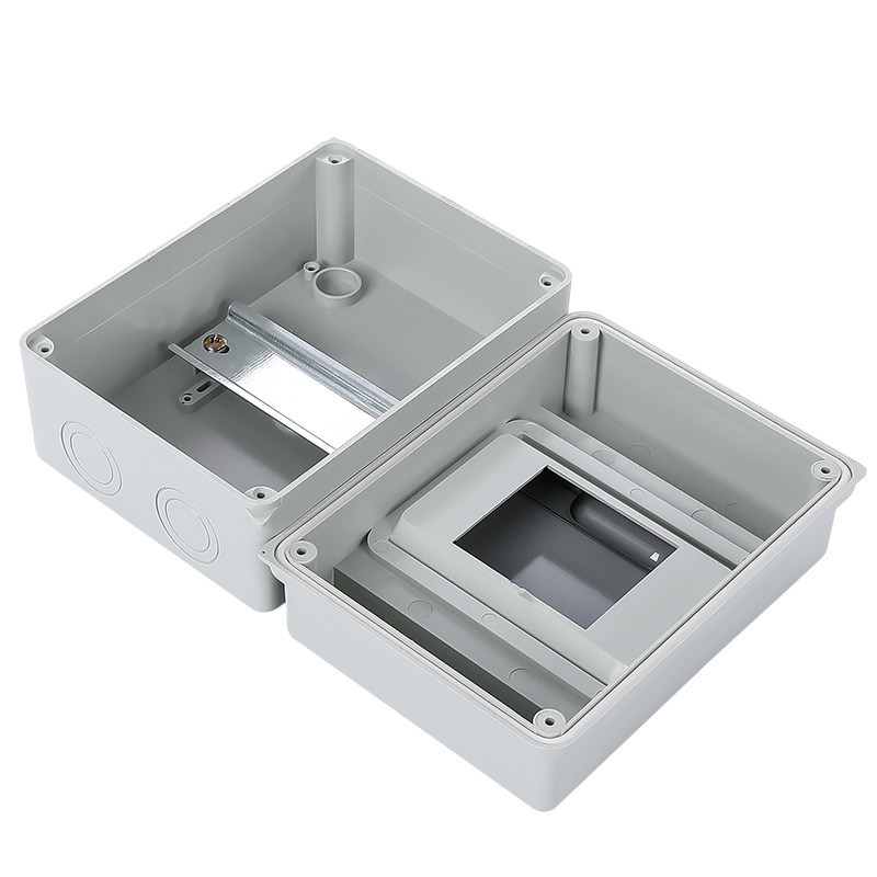 Thick ABS IP65 Waterproof Dustproof Anti-corrosion Light Gray Electrical Box Outdoor Surface Mount Distribution Enclosure