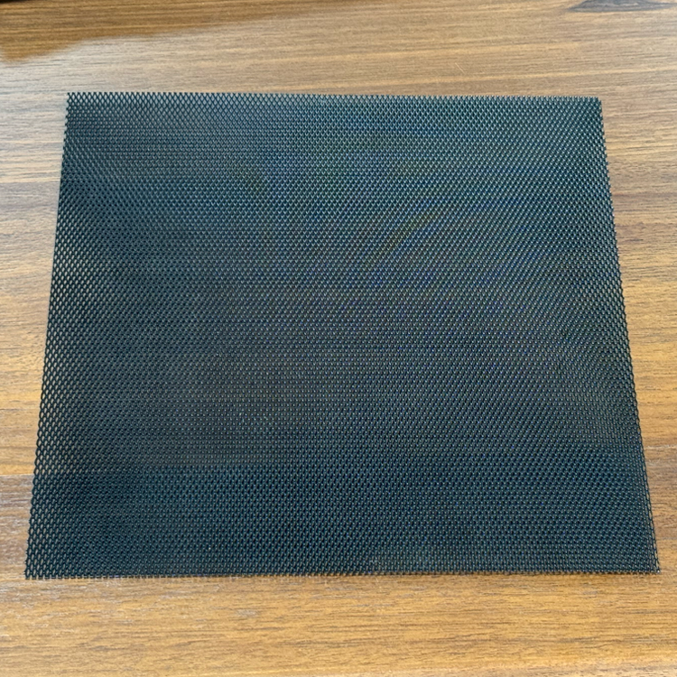 Small Hole Stainless Steel Expanded Metal Mesh 0.4mm Thickness Black Painted Diamond-shaped Mesh for Electrical Appliance
