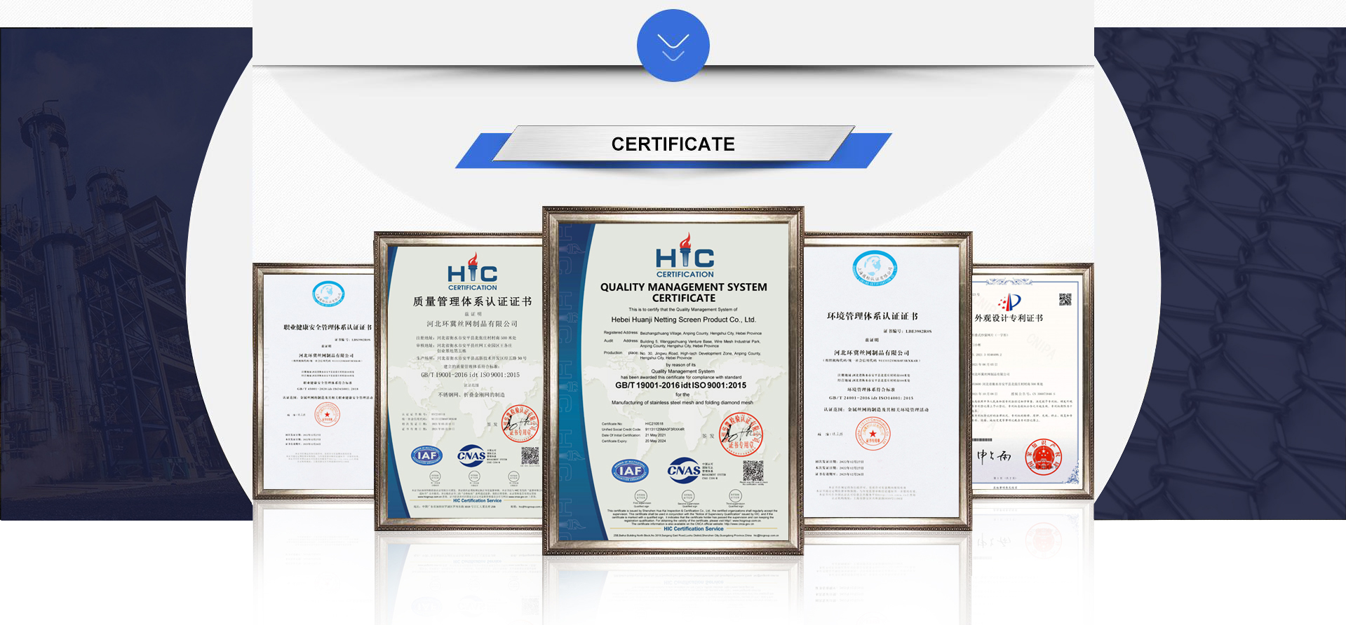 HUANJI Certification