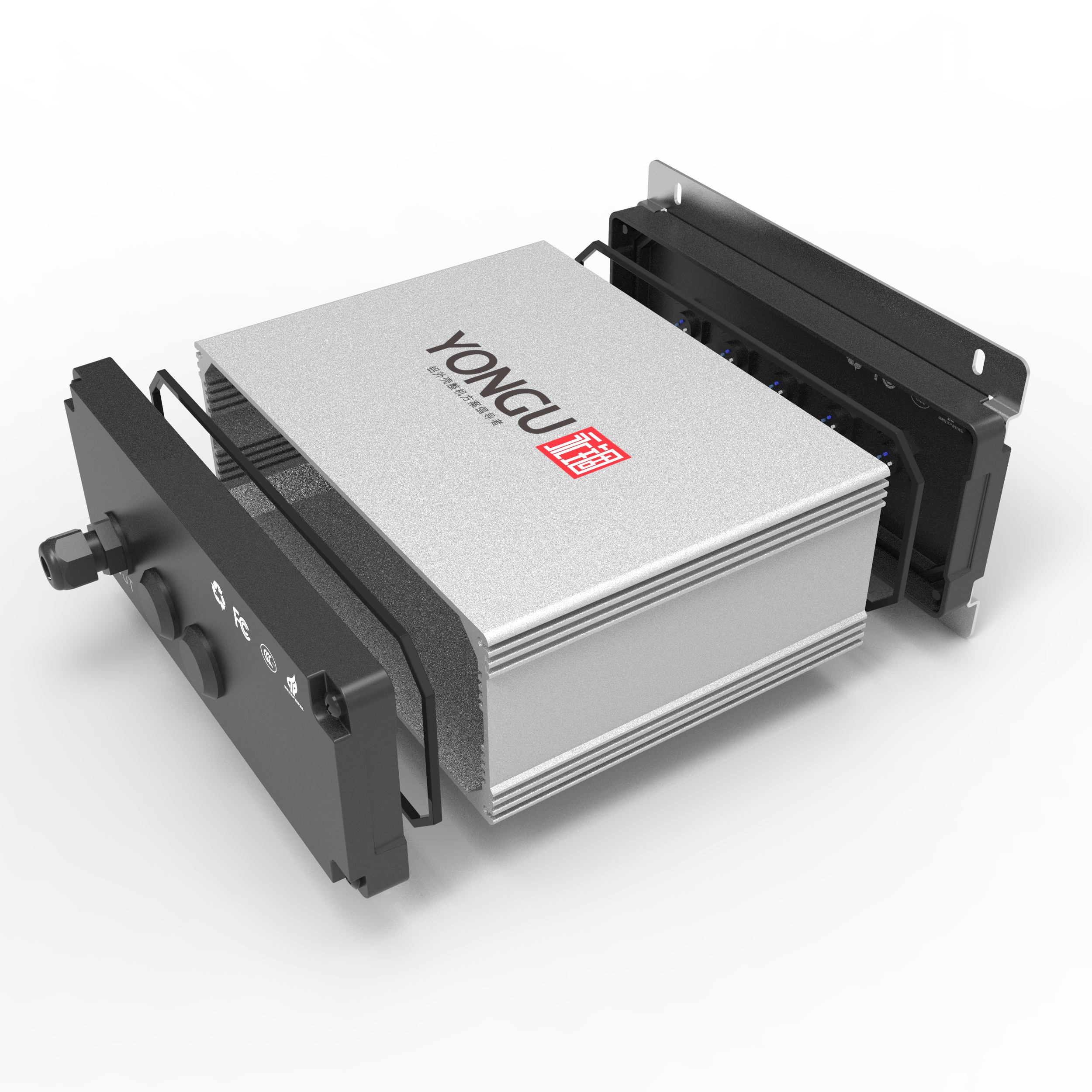 M Series Ip67 Aluminum Waterproof Electrical Enclosure Extrusion Distribution Power Box Aluminum Enclosure