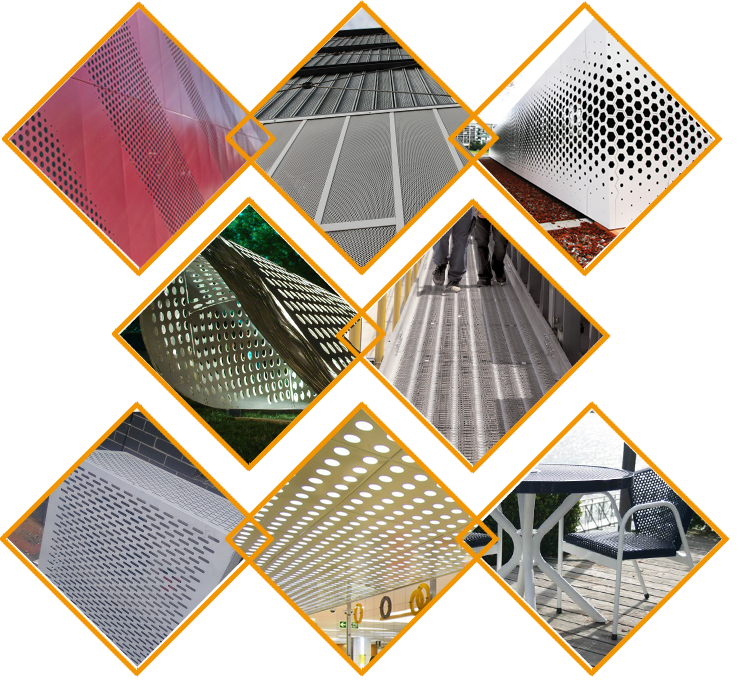 Aluminum Perforated Mesh Panel with Welding Cutting & Bending Services Acid-Resisting for Crafts and Outdoor Furniture
