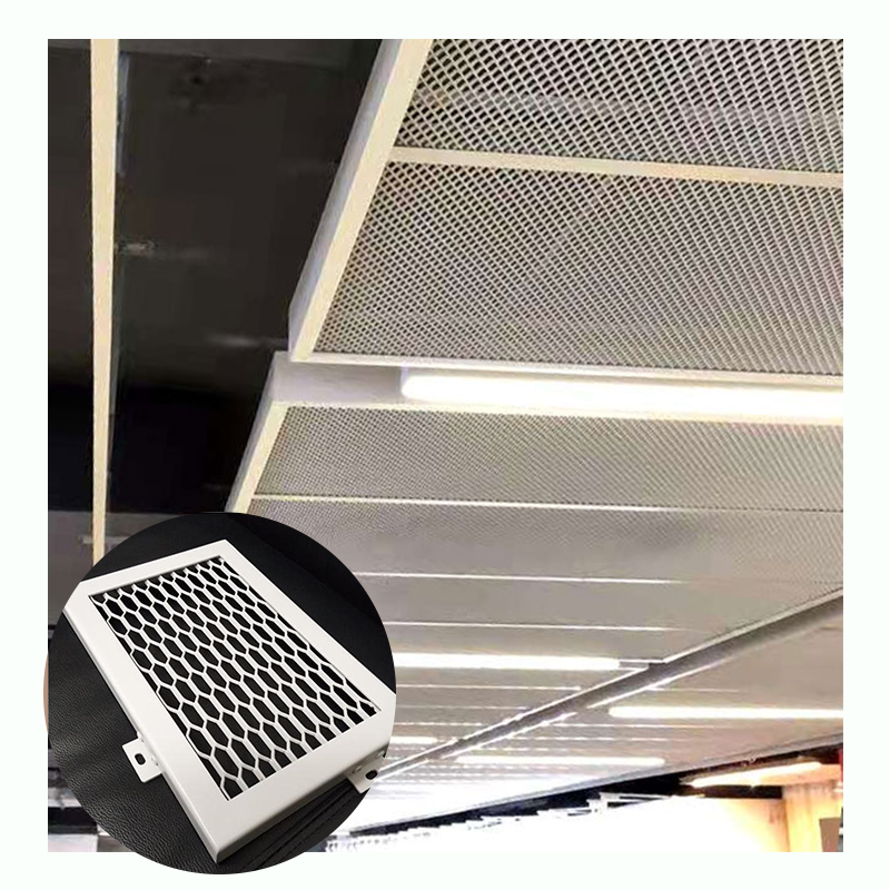 Decorative Customization Aluminum Expanded Metal Mesh Suspended Ceiling