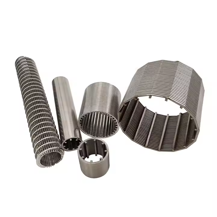 Stainless Steel 304 316L Wedge Screen Tube Continuous Slotted Screen Tube High Precision Wedge Wire Filter Tubes with Mini Slot