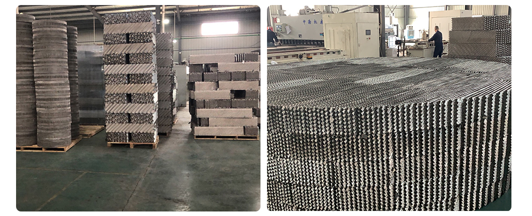 250AX 500BX 700CY Stainless Steel 304 316L Metal Wire Gauze Ring Structured Packing for Chemical Industry Distillation Column
