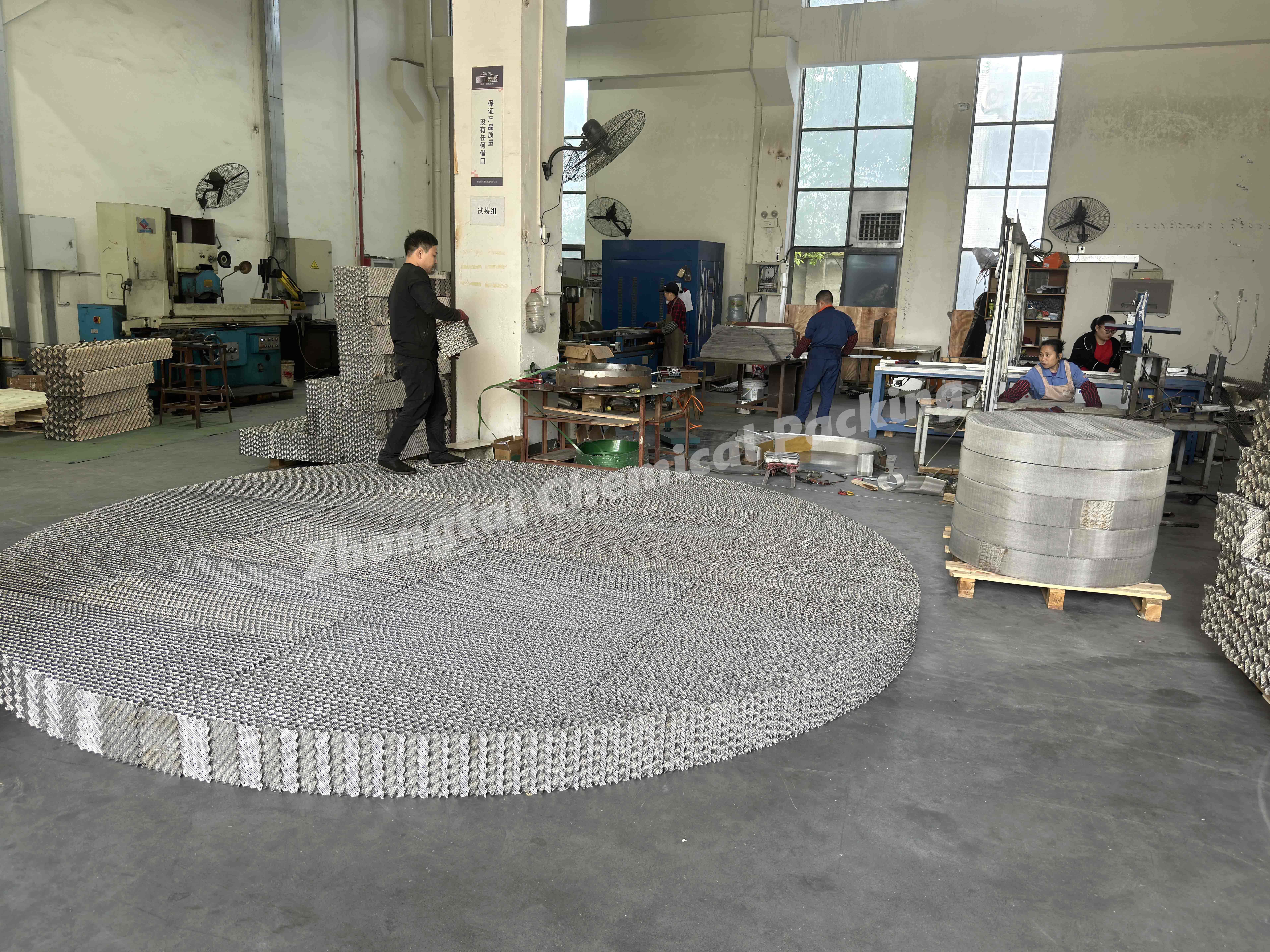 SS304 316 Metal Wire Mesh Gauze Structured Packing for Distillation Tower