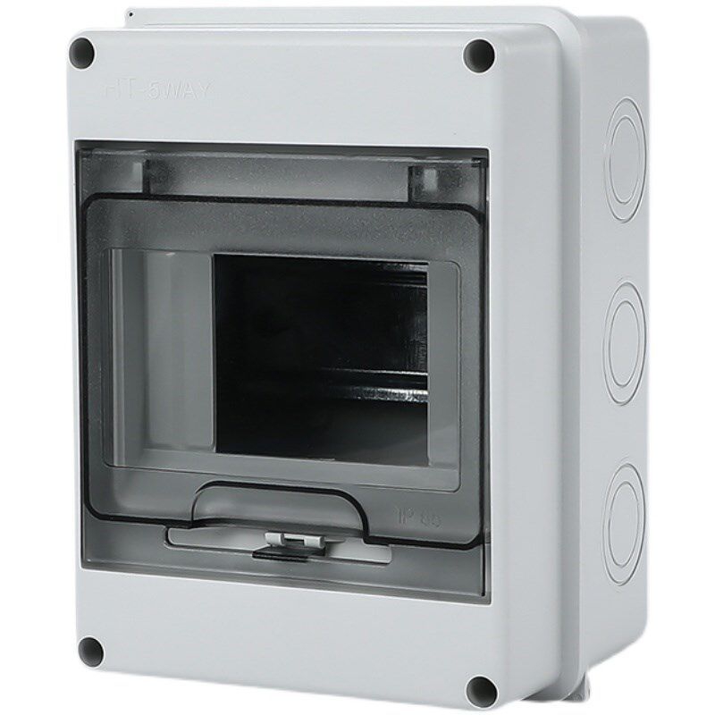 Thick ABS IP65 Waterproof Dustproof Anti-corrosion Light Gray Electrical Box Outdoor Surface Mount Distribution Enclosure