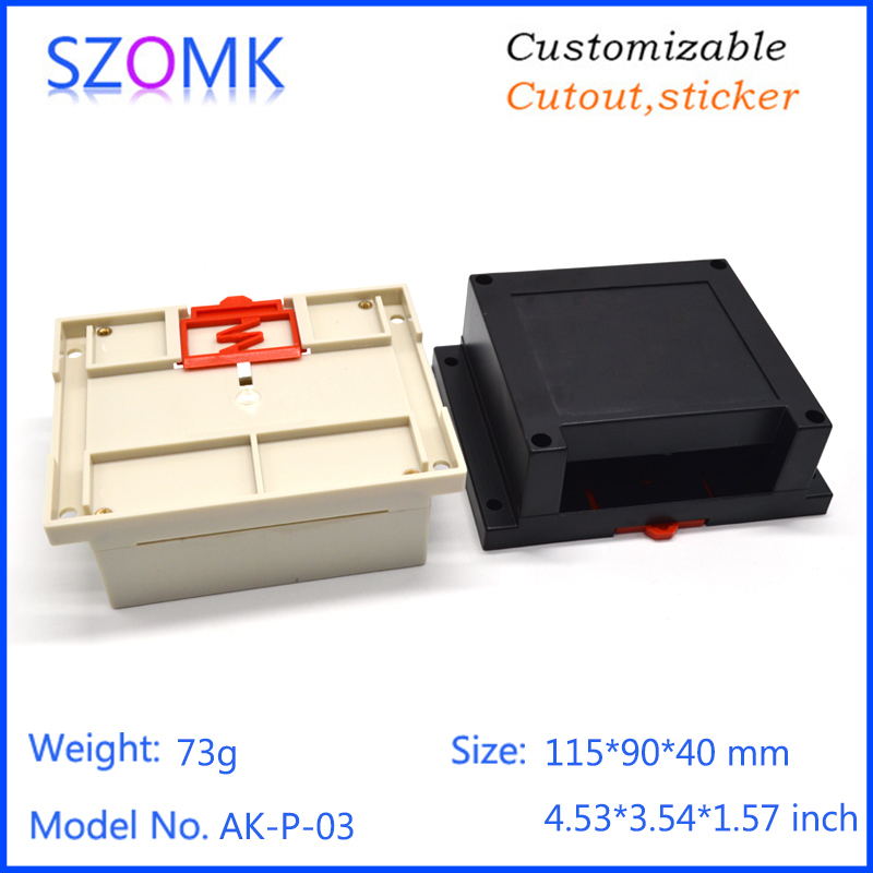 Szomk Plastic Enclosure AK-P-03 115X90X40mm Din Rail Enclosure Plastic Abs