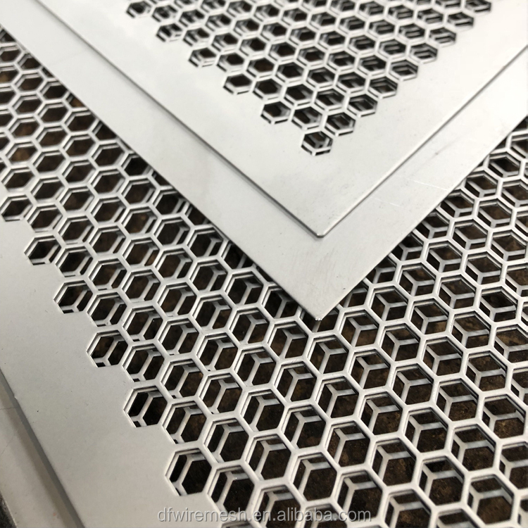 Decorative Corrugated Wave Perforated Mesh Aluminum Panel Indoor Partition Use