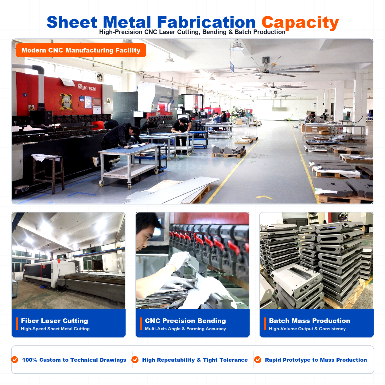 Custom Sheet Metal Fabrication Laser Cutting Bending Stamping Precision Aluminum Stainless Steel Parts OEM Manufacturer