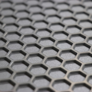 Decorative Corrugated Wave Perforated Mesh Aluminum Panel Indoor Partition Use