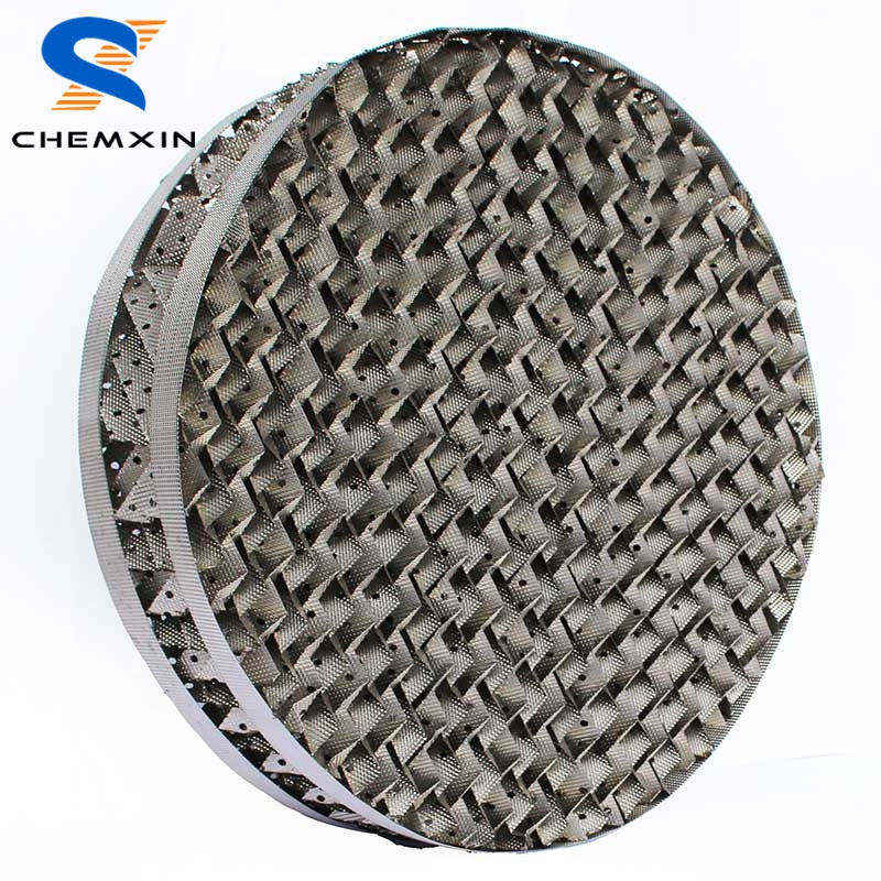 250AX 500BX 700CY Metal Wire Gauze Corrugated Plate Structured Packing