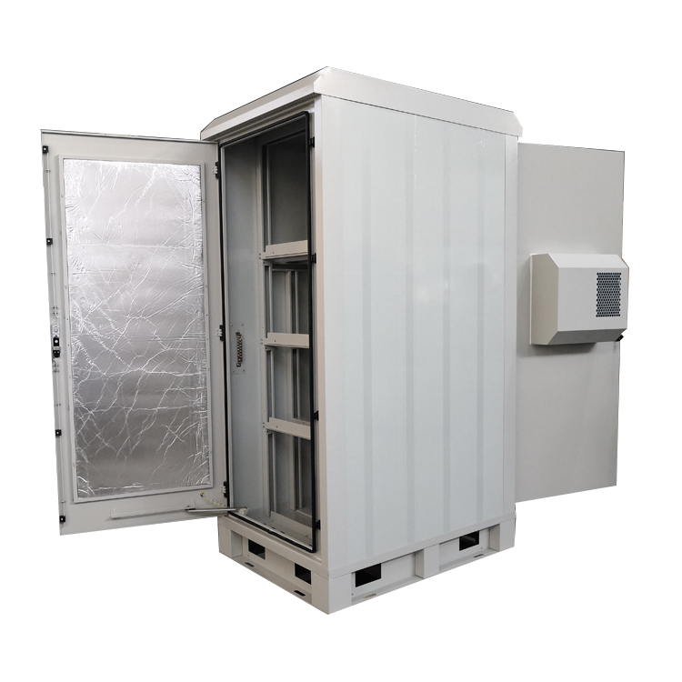 IP55 IP65 42U Waterproof Enclosure Outdoor Mini Shelter Battery Storage Cabinet with 600w Dc air Conditioner