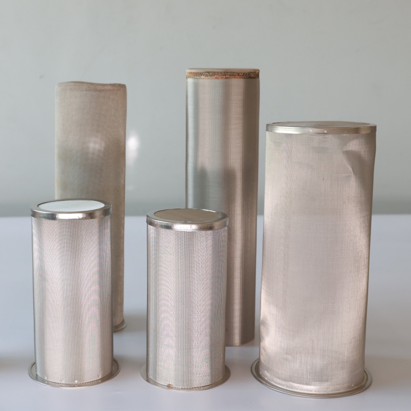 Woven Wire Mesh Stainless Steel Filter Cylinder Tube Multi Layer Sintered Diffusion Bonded Porous Filtration OEM Custom