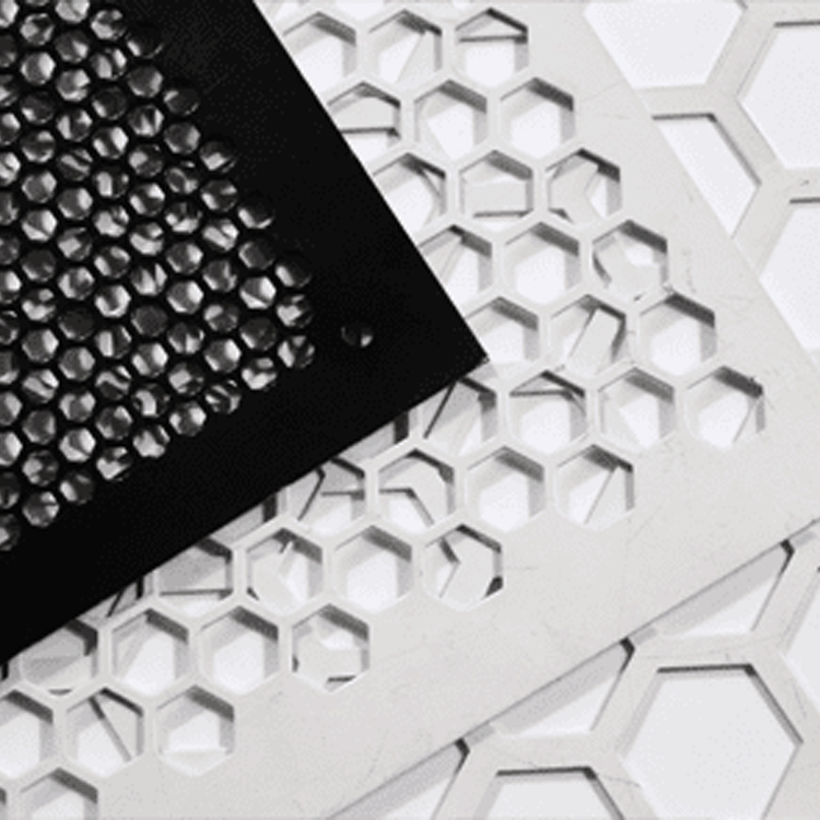 Decorative Corrugated Wave Perforated Mesh Aluminum Panel Indoor Partition Use