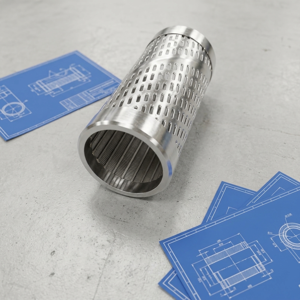 Professional Factory Custom 304 316L V-Wire High Crush Resistance Sand Control Drilling Filter Tube Stainless Steel Well Screen
