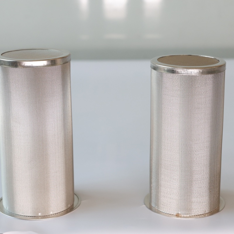 Woven Wire Mesh Stainless Steel Filter Cylinder Tube Multi Layer Sintered Diffusion Bonded Porous Filtration OEM Custom