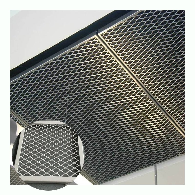 Decorative Customization Aluminum Expanded Metal Mesh Suspended Ceiling