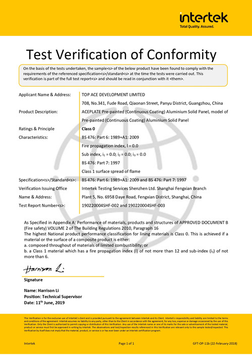 Certificate 1