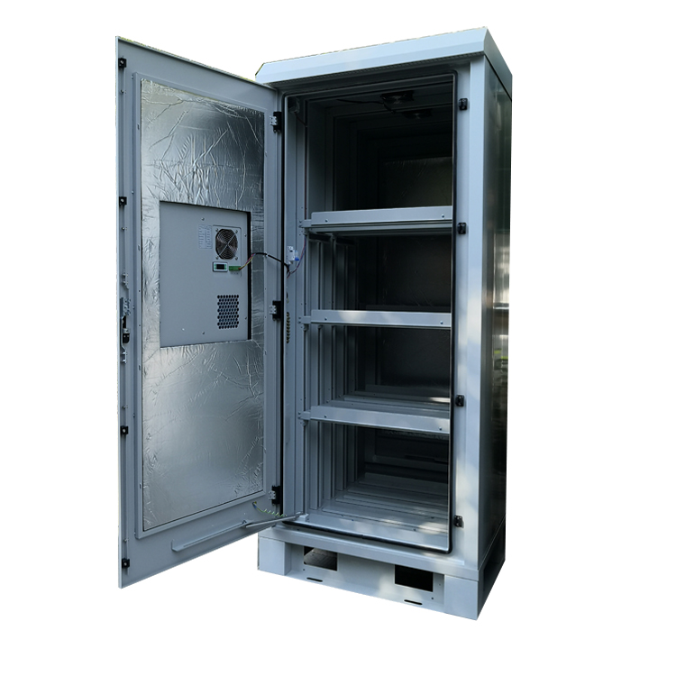 IP55 IP65 42U Waterproof Enclosure Outdoor Mini Shelter Battery Storage Cabinet with 600w Dc air Conditioner