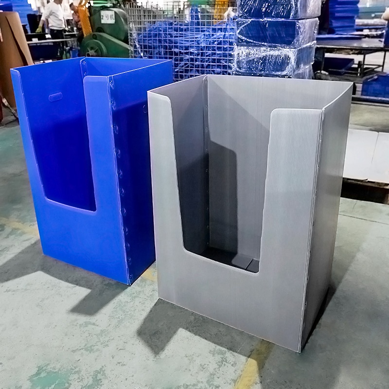 Custom Foldable PP Corrugated Plastic Box for Warehouse Storage, Stackable Returnable Logistics Container