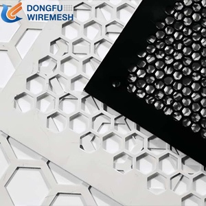 Premium Bent &amp; Corrugated Perforated Metal Panels | Plain Weave Woven Architectural Aluminum Mesh With Cutting Bending Services