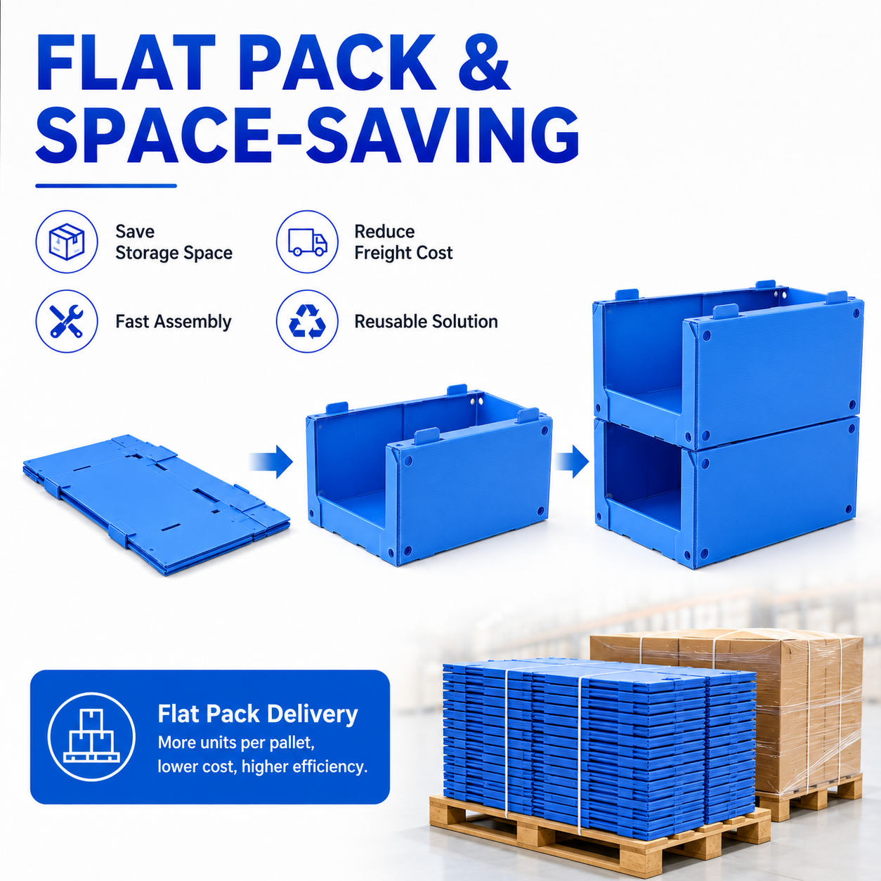 200x150mm PP Plastic 2-12mm Thick Stackable Picking Bin With Divider Tool Hardware Storage Box