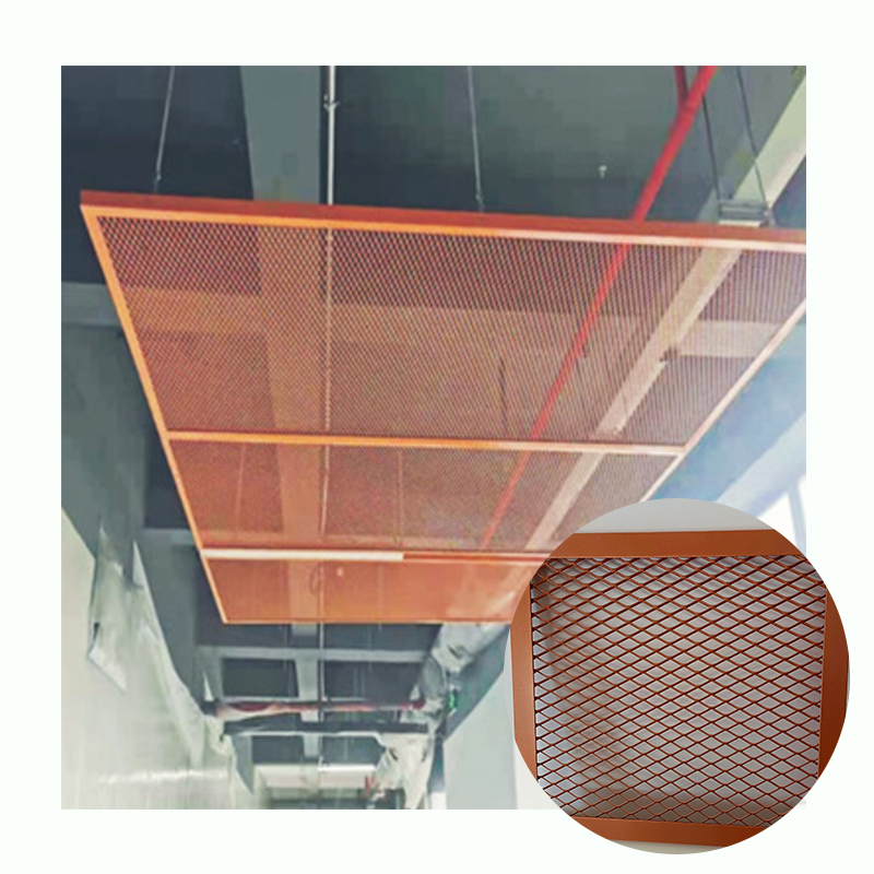 Decorative Customization Aluminum Expanded Metal Mesh Suspended Ceiling