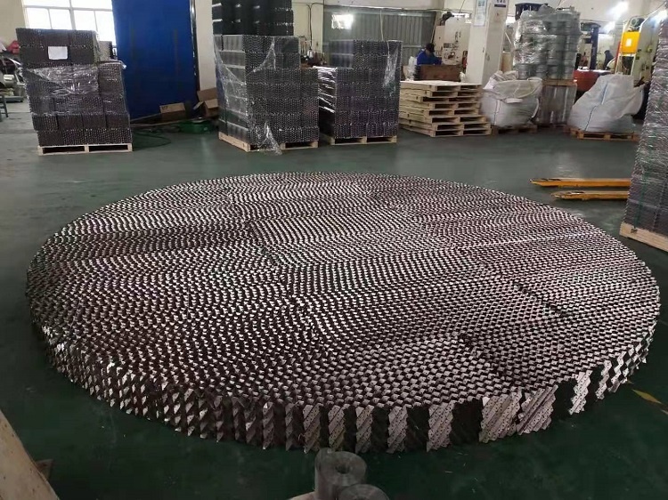 250AX 500BX 700CY Metal Wire Gauze Corrugated Plate Structured Packing