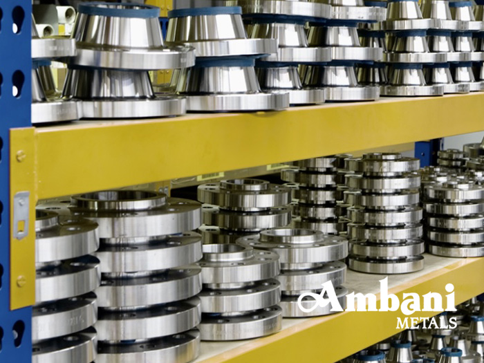 Forged and machined stainless steel flanges