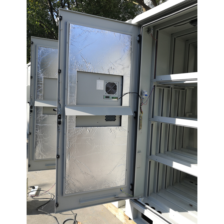 IP55 IP65 42U Waterproof Enclosure Outdoor Mini Shelter Battery Storage Cabinet with 600w Dc air Conditioner