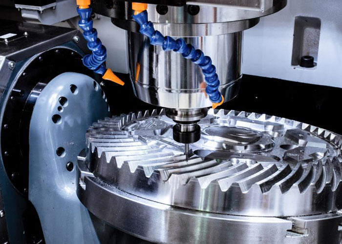 CNC and vertical machining center for high-tolerance component milling