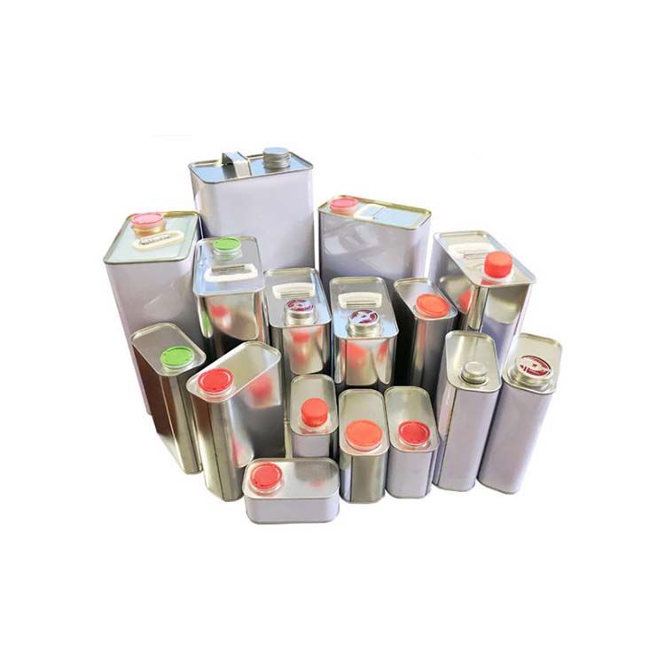 Square Engine Oil Tin Can Container