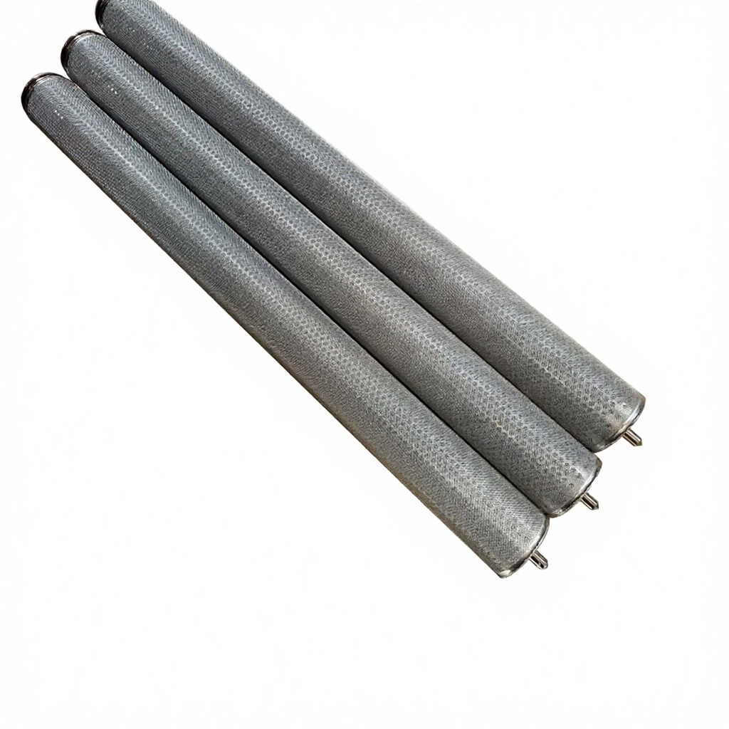 304 316L Stainless Steel Wire Mesh Filter Tube Sintered Perforated Cylinder Filter Element for Industrial Filtration