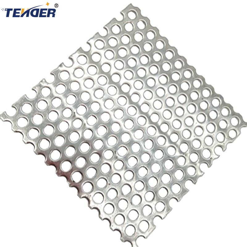 High Quality Decorative Facade Cladding Perforated Metal Mesh Sheet Aluminum Perforated Plate for Building Exterior Decoration