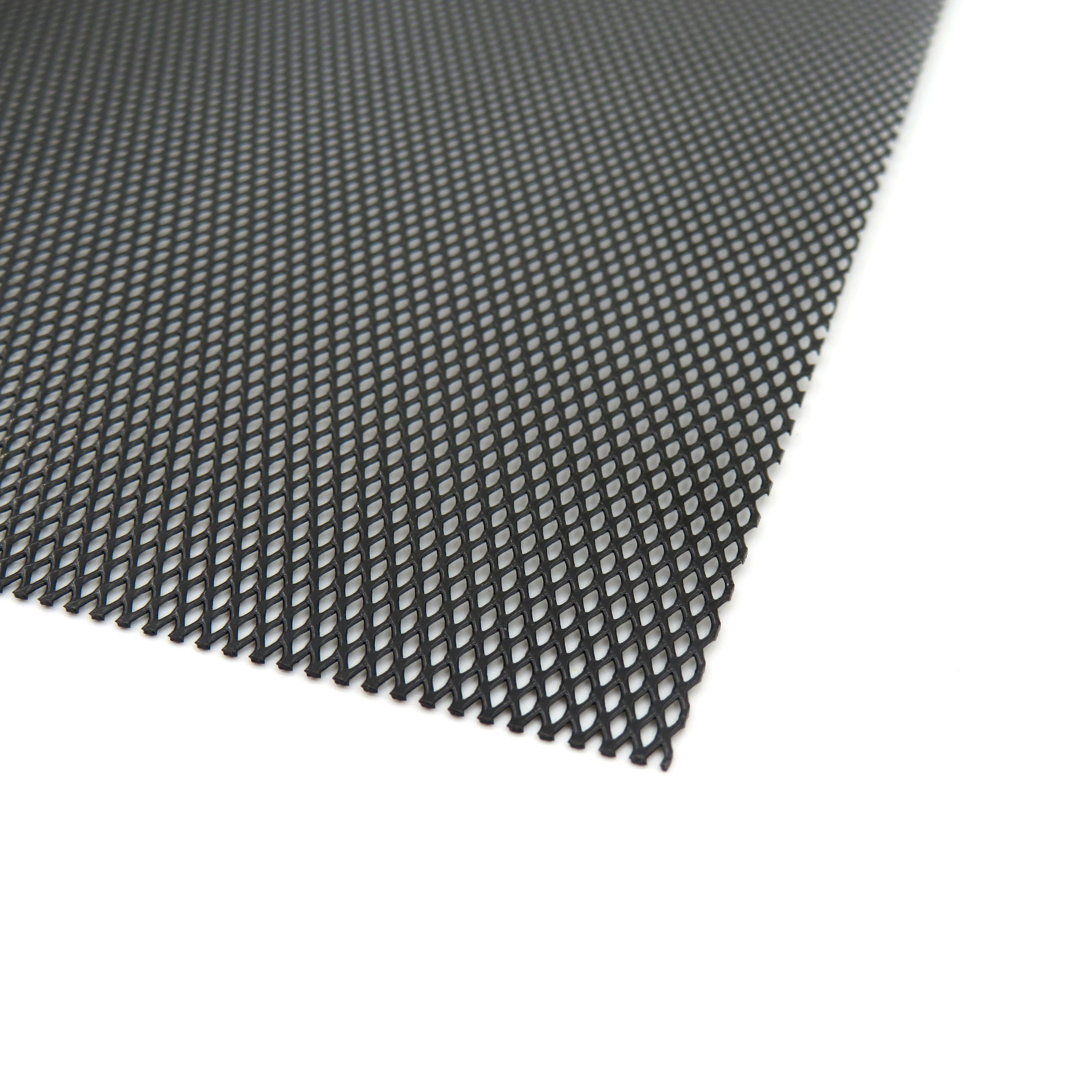 Small Hole Stainless Steel Expanded Metal Mesh 0.4mm Thickness Black Painted Diamond-shaped Mesh for Electrical Appliance