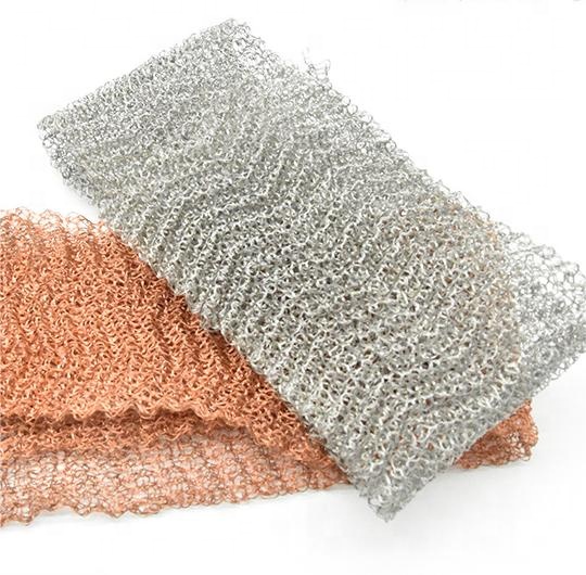 Knitted Stainless Steel and Copper Wire Mesh Square Hole Tube with 0.25mm Wire Diameter Gas-Liquid Filter