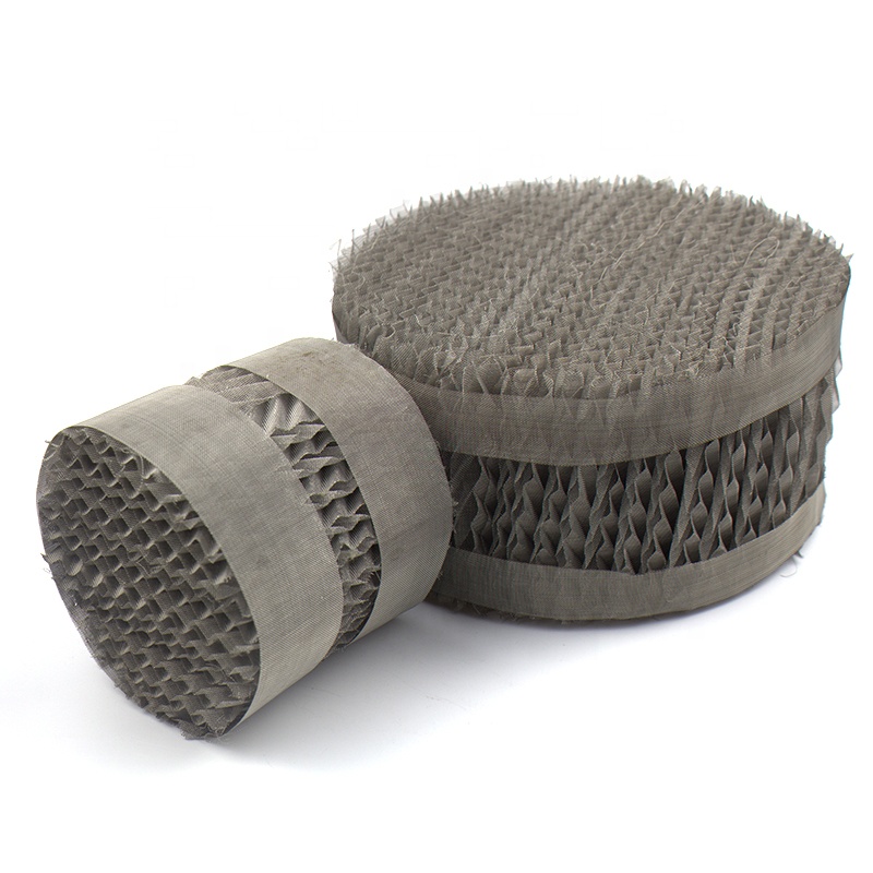 SS304 316 Metal Wire Mesh Gauze Structured Packing for Distillation Tower