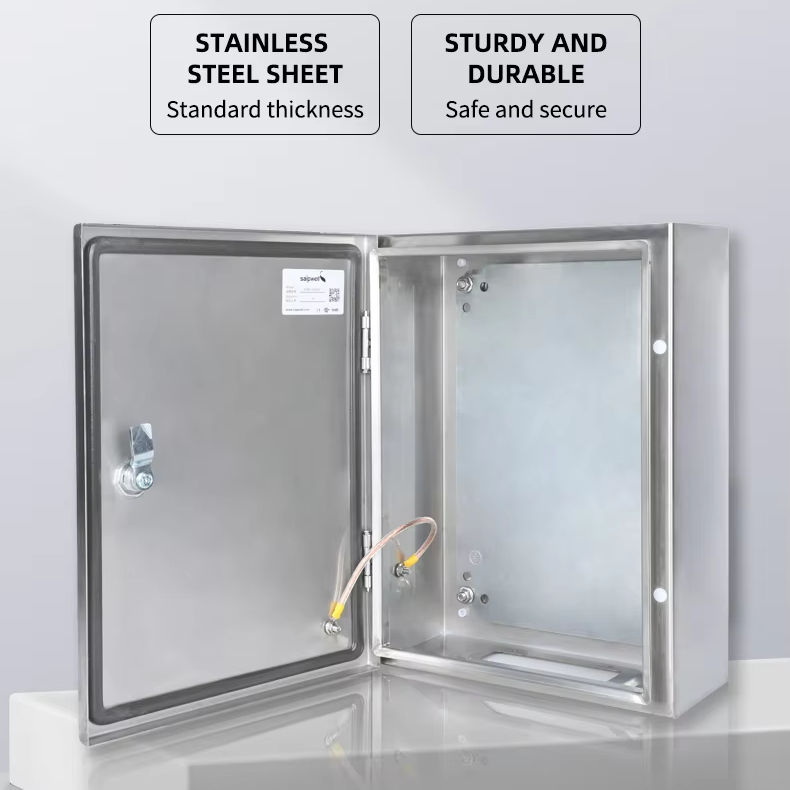 For IP67 Stainless Steel Electronic Cabinets 300*250*140mm Hard Waterproof Sealed Electronics Instrument Enclosures