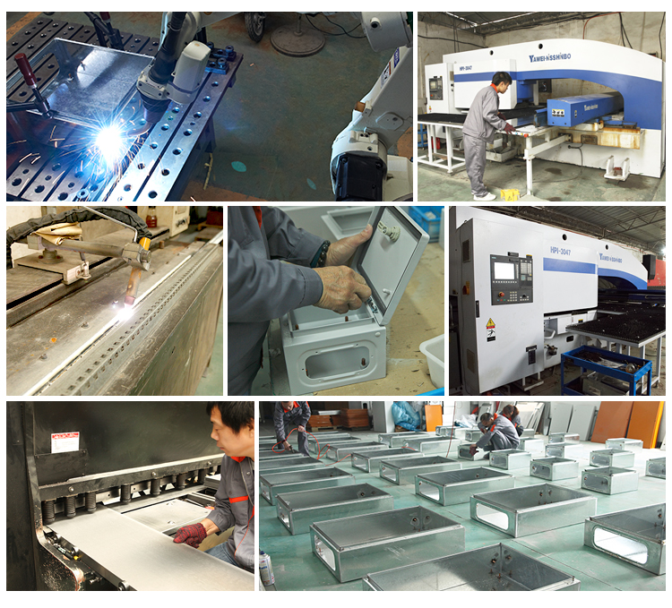 B&J New Design Customized Outdoor IP66 Waterproof Wall Mount Enclosure Electrical Metal Cabinet