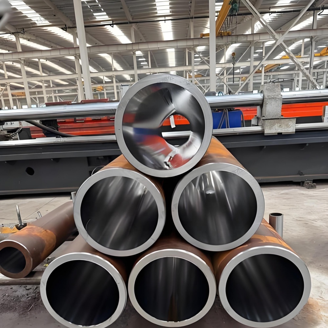 Deep Hole Bored 16Mn ST52 E355 Q345B 1045 42CrMo Honed Tube High Precision ISO H8 Ra 0.4um Cold Drawn Seamless Cylinder Barrel